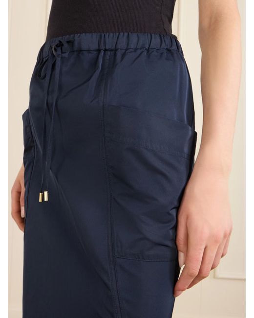 Alaïa Blue Alaïa Drawstring Shell Skirt