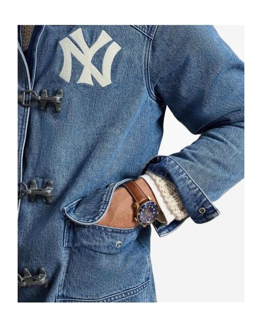 Polo Ralph Lauren Blue Logo Print Denim Jacket for men