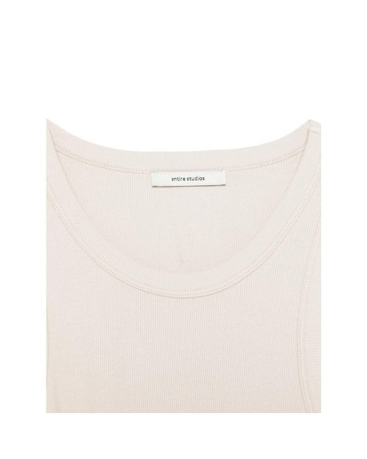 Entire studios White Racer-Back Tank Top for men