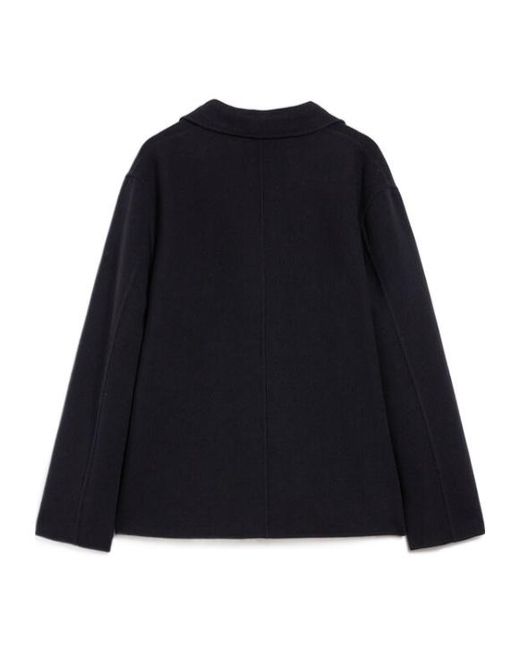 Jil Sander Blue Buttoned Shirt Jacket for men