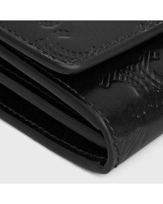 Céline Black Flip-Top Card Holder for men