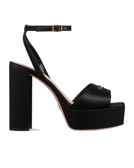 Dior Black D-Lane Platform Sandal