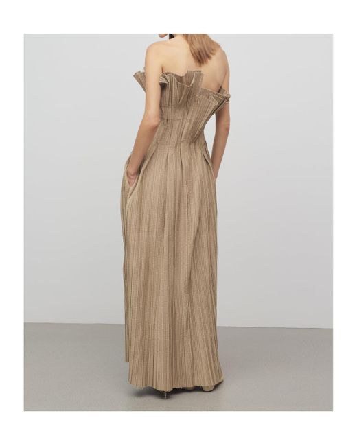 The Row Natural Strapless Dress