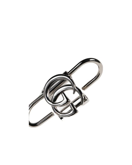 Gucci White Key Chain With Double G for men