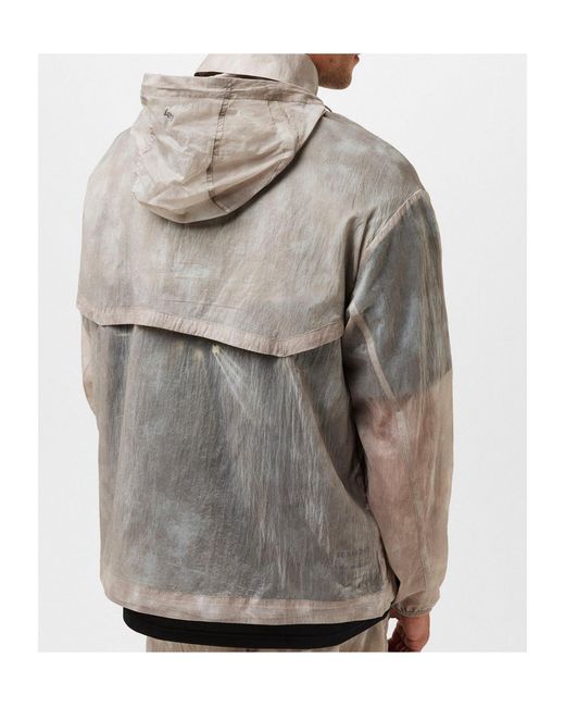 Represent Pink Tiedye Hooded Halfzip Windproof Jacket for men