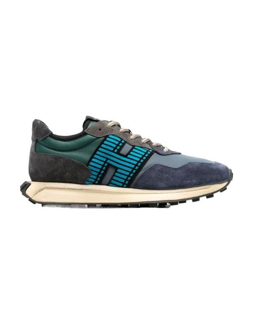 Hogan Blue H601 Lace-Up Sneakers for men