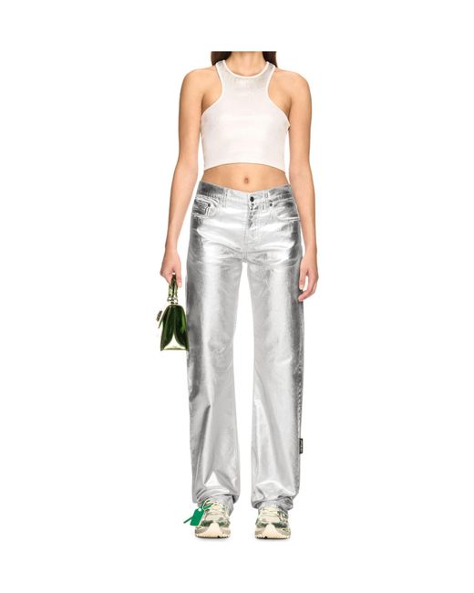 Off-White c/o Virgil Abloh Gray Susy Jeans