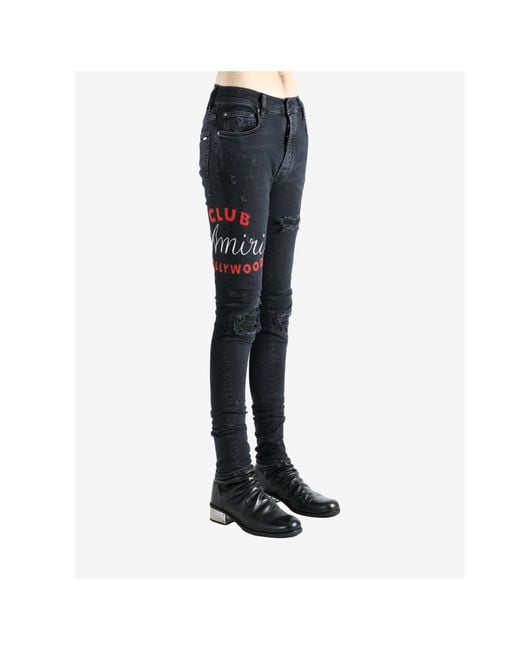 Amiri Blue Belt Loop Jeans for men