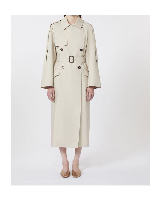 Max Mara White The Cube Delfino Belted Coat