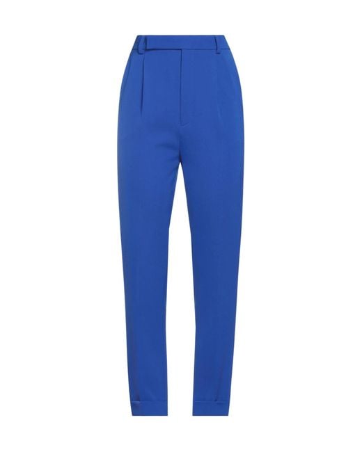 Saint Laurent Blue Solid Color Formal Trousers