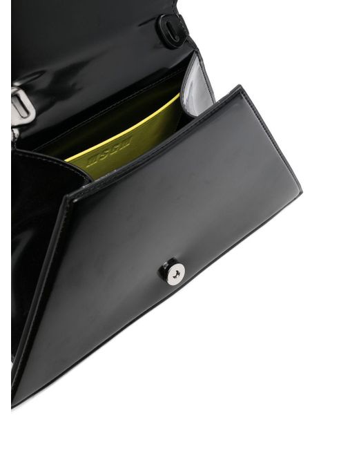 MSGM Black Logo Shoulder Bag