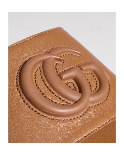 Gucci Brown Double G Slide Sandals