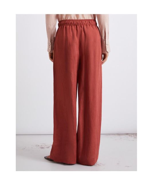 Marella Red Mlsuomo Drawstring-Fastening Trousers