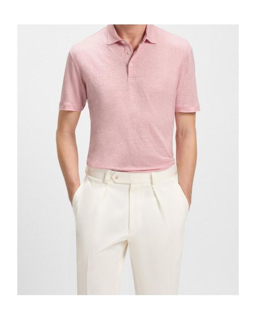 Boss Pink X David Beckham Piqué Polo Shirt for men