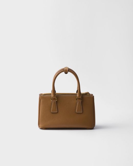 Prada Brown Galleria Mini Saffiano Leather Bag