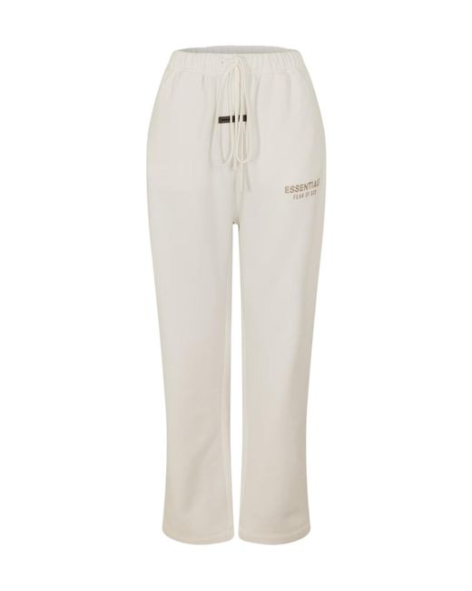Fear Of God White Emblem Patch Drawstring Sweatpants