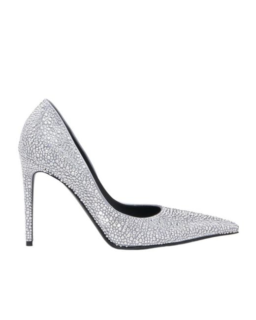 McQueen White Skull Pump