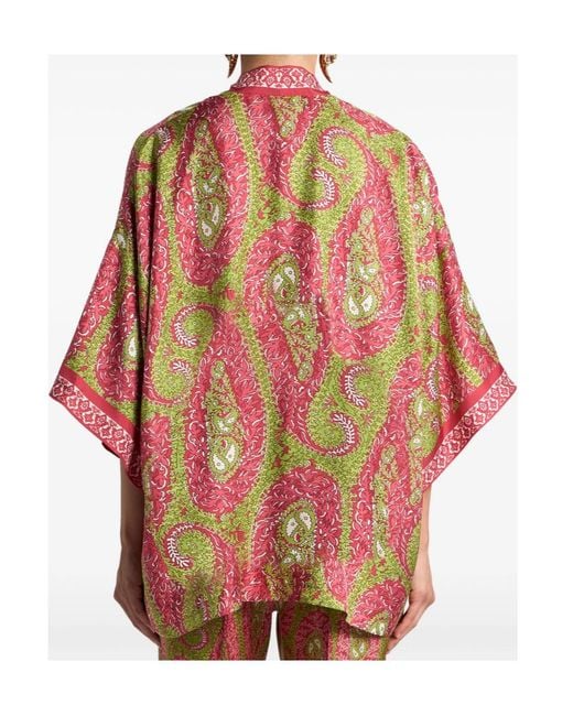 Etro Red Ponchos