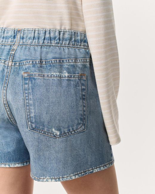 Rag & Bone Blue Miramar Terry Walking Shorts
