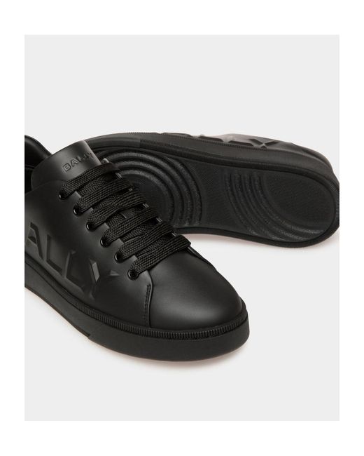 Bally Black Raise Lace-Up Sneakers for men