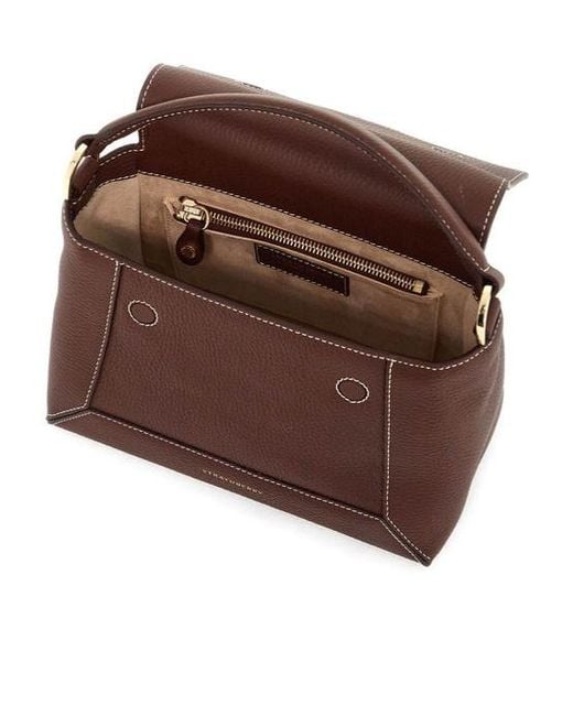 Strathberry Brown Mosaic Tote Bag