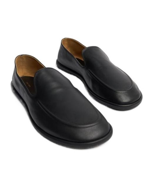 The Row Black Tapered Toe Loafers