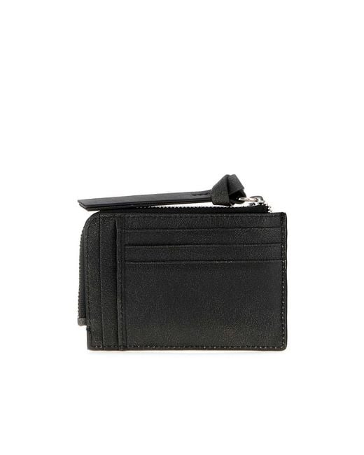 Vivienne Westwood Black Zip-Around Card Holder Wallet