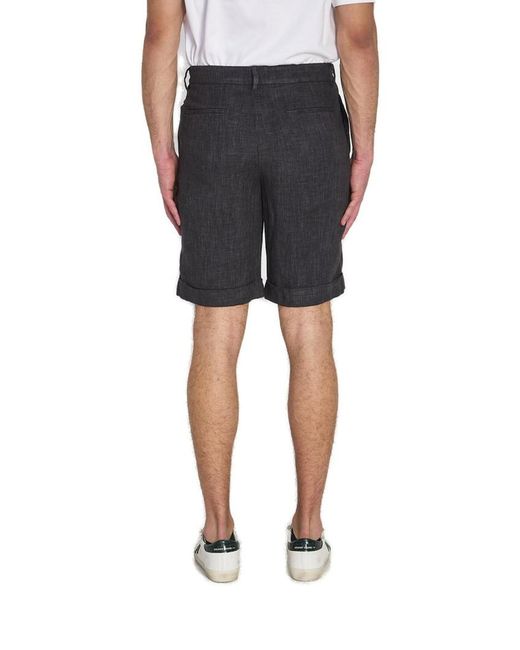 Barena Black Mid-Rise Bermuda Shorts for men