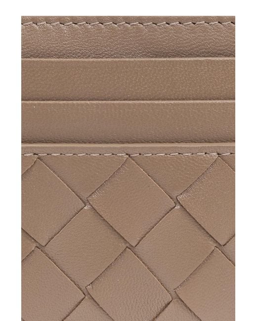 Bottega Veneta Natural Intrecciato Open Top Card Case