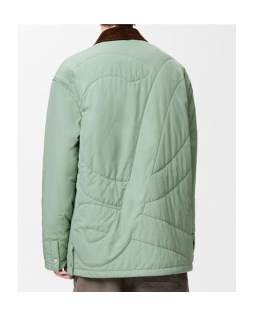 Loewe Green Padded Overshirt for men