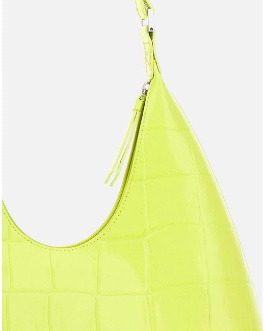 By Far Yellow Amber Leather Shoulder Bag