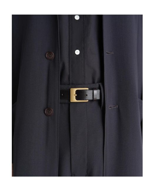 Lemaire White Rail Leather Belt for men