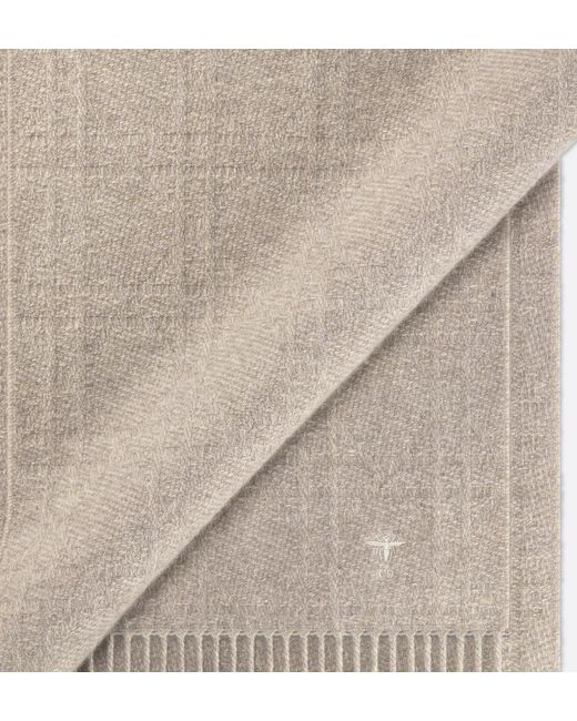Dior White Cannage Scarf