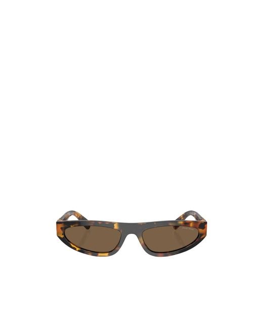 Miu Miu White Eyewear Cat-Eye Sunglasses