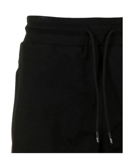 Paul & Shark Black Logo Print Track Shorts for men
