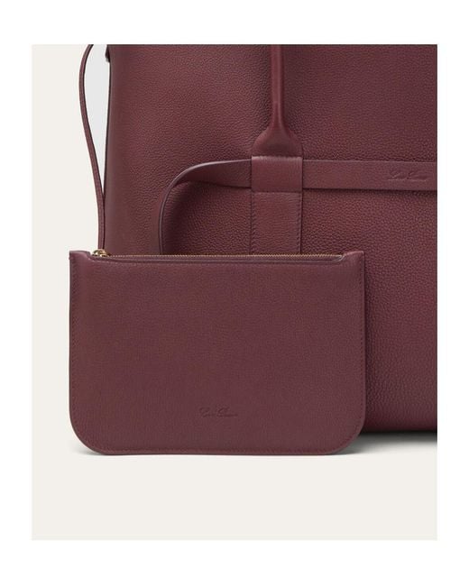 Loro Piana Red Ghiera Large Handbag