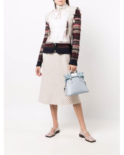 Maison Margiela Multicolor Spliced Cardigan Dress