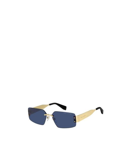 Marc Jacobs Blue Geometric Frame Sunglasses for men