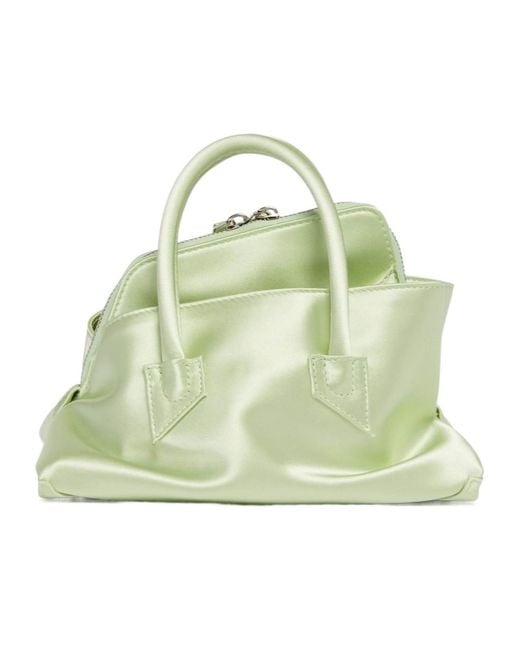 The Attico Metallic The La Passeggiata Mini Top Handle Bag