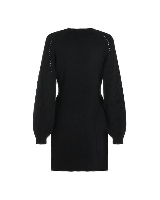 Twinset Black Lace Detail Knit Dress