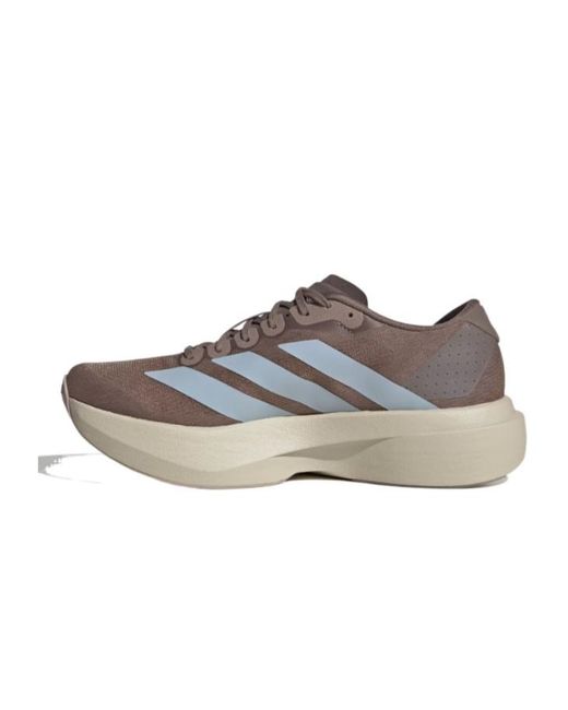 Adidas Originals Gray Adizero Evo Striped Panelled Sneakers