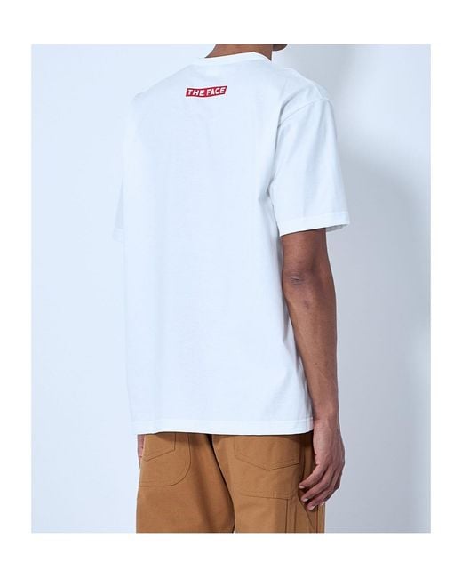 Junya Watanabe Blue Short Sleeve Graphic Print T-Shirt for men