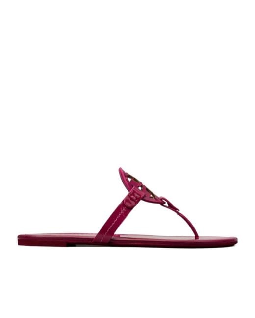 Tory Burch Purple Miller Cut-Out Miller Sandals