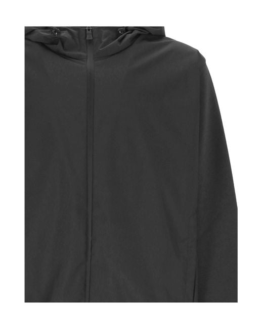 Herno Black Hooded Jacket for men