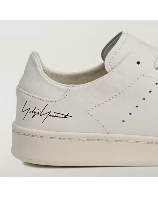 Y-3 White Lace-Up Sneakers for men