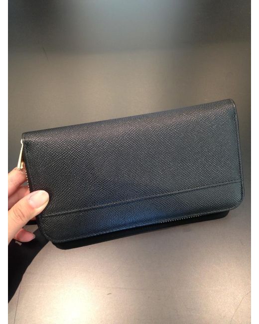 Dolce & Gabbana Black Logo Plaque Zip-Around Wallet