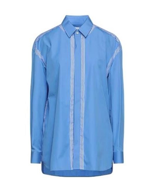 Maison Margiela Blue Solid Colour Shirts