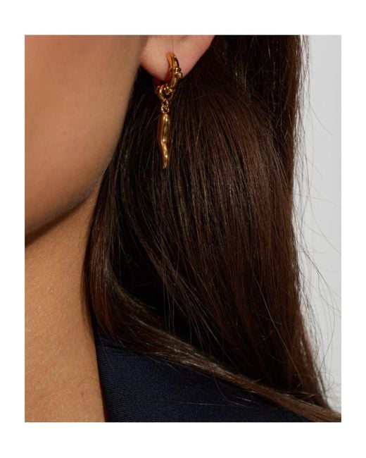 Vivienne Westwood Metallic Asymmetrical Earrings