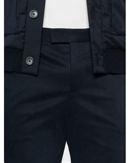 PT01 Blue Cuffed-Hem Chinos for men