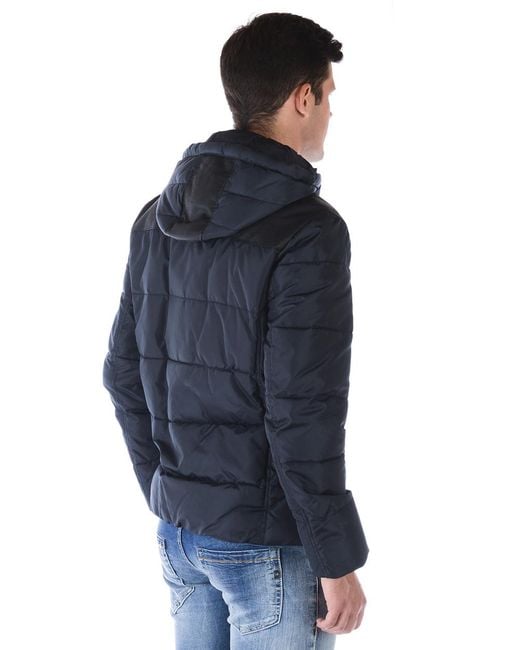 EA7 Blue Logo Casual Jacket for men